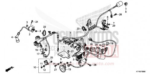 FAISCEAU DES FILS CBR125RTF de 2015